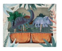 meri meri dinosaur kingdom cupcake kit (24 st)