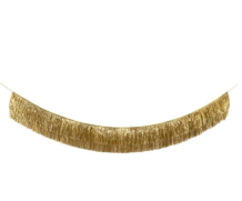 meri meri gold tinsel garland