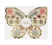 meri meri floral butterfly napkins