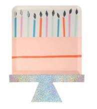 meri meri birthday cake plates