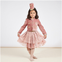meri meri pink soldier costume (5-6 jr)