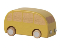 maileg wooden bus - yellow