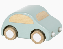 maileg wooden car - coral