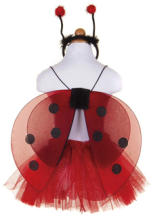 glitter ladybug skirt & wings (4-6 jr)
