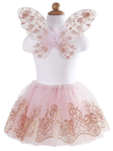 tutu & wings set - rose gold (4-6 jr)