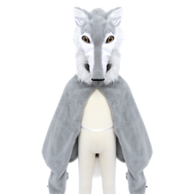 woodland wolf cape (4-6 jr)