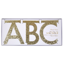 meri meri gold letter garland kit