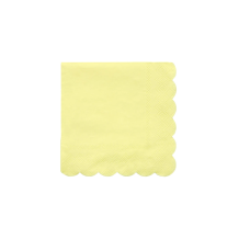 meri meri pale yellow napkins, small