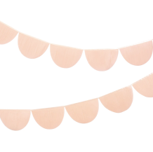 meri meri peach paper scallop garland