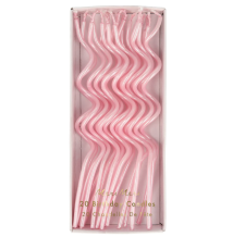 meri meri pink swirly candles
