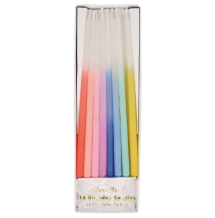 meri meri rainbow dipped tapered candles