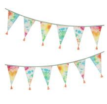 stoffen slinger fabric bunting - tie dye | Kinderfeestwinkel | Speelgoedwinkel | Feestwinkel | Kinderwinkel | Amsterdam