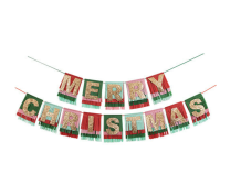 meri meri merry christmas fringe garland