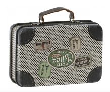 maileg small suitcase, travel - cremekleurig