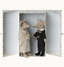 maileg wedding mice couple in box