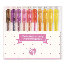 djeco 10 mini candy-coloured gel pens
