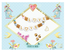 djeco armbandjes maken - you & me, letter threading | Kinderfeestwinkel | Speelgoedwinkel | Feestwinkel | Kinderwinkel | Amst