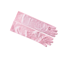 princess swirl gloves - lichtroze