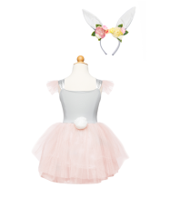 woodland bunny dress & headpiece (3-4 yrs)