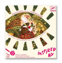 djeco kraskaarten - gouden godinnen, naar Gustav Klimt | Kinderfeestwinkel | Speelgoedwinkel | Feestwinkel | Kinderwinkel | A