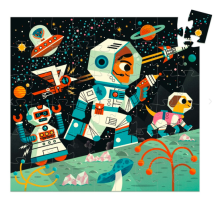 djeco puzzel - ruimtestation (54 st)