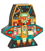 djeco puzzel - ruimtestation (54 st)