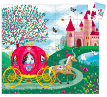 djeco silhouette puzzel - elises koets (54 st)