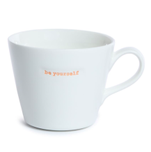 bucket mug be yourself