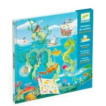 djeco herbruikbare stickers - avonturen op zee