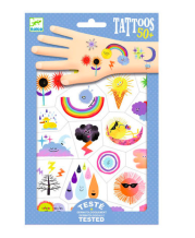 djeco tattoos - het weer | Kinderfeestwinkel | Speelgoedwinkel | Feestwinkel | Kinderwinkel | Amsterdam