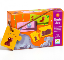 djeco puzzle duo - mama & baby | Kinderfeestwinkel | Speelgoedwinkel | Feestwinkel | Kinderwinkel | Amsterdam