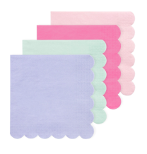 meri meri multicolor paper napkins, large