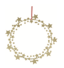 meri meri sparkly star wreath