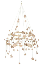 meri meri gold sparkle star chandelier