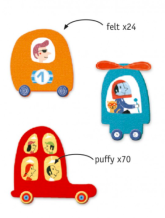 djeco knutselen met stickers - auto's