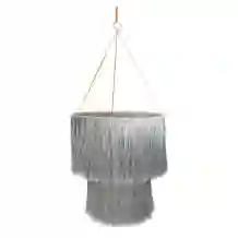 meri meri silver tinsel chandelier