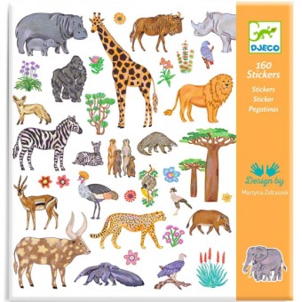 djeco stickers - kenia | Kinderfeestwinkel | Speelgoedwinkel | Feestwinkel | Kinderwinkel | Amsterdam