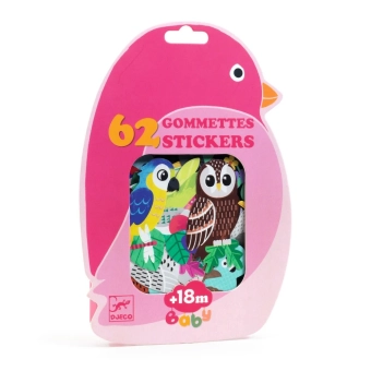 djeco herbruikbare stickers - vogels | Kinderfeestwinkel | Speelgoedwinkel | Feestwinkel | Kinderwinkel | Amsterdam