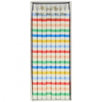 meri meri multi stripe candles | Kinderfeestwinkel | Speelgoedwinkel | Feestwinkel | Kinderwinkel | Amsterdam