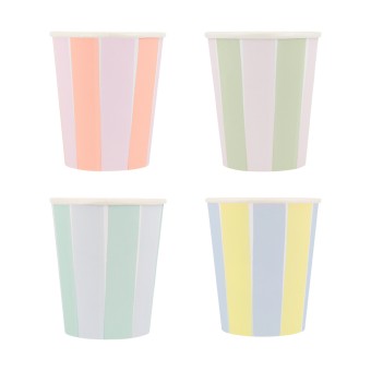 meri meri pastel stripe cups | Kinderfeestwinkel | Speelgoedwinkel | Feestwinkel | Kinderwinkel | Amsterdam