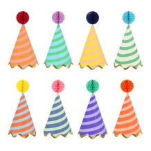 meri meri stripe party hats | Kinderfeestwinkel | Speelgoedwinkel | Feestwinkel | Kinderwinkel | Amsterdam
