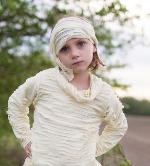 mummy shirt with pant & headband (5-6 jr)