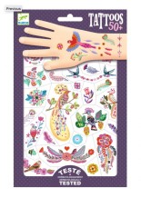 djeco tattoos - schitterende vogels | Kinderfeestwinkel | Speelgoedwinkel | Feestwinkel | Kinderwinkel | Amsterdam