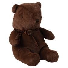 maileg teddy bear plush, medium - dark brown