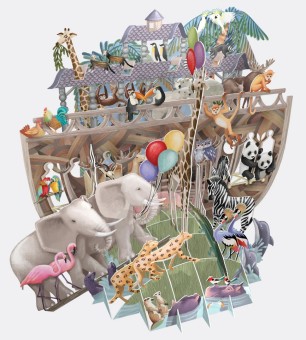 3d pop-up kaart noah's ark | Kinderfeestwinkel | Speelgoedwinkel | Feestwinkel | Kinderwinkel | Amsterdam