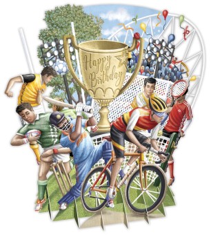 3d pop-up kaart sportsmen! | Kinderfeestwinkel | Speelgoedwinkel | Feestwinkel | Kinderwinkel | Amsterdam