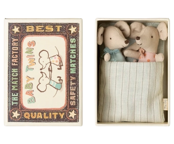maileg twins, baby mice in matchbox | Kinderfeestwinkel | Speelgoedwinkel | Feestwinkel | Kinderwinkel | Amsterdam