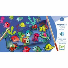 djeco magnetisch visspel - gekleurde vissen