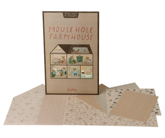maileg wallpaper, mouse hole farmhouse | Kinderfeestwinkel | Speelgoedwinkel | Feestwinkel | Kinderwinkel | Amsterdam