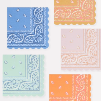 meri meri western bandana napkins, small | Kinderfeestwinkel | Speelgoedwinkel | Feestwinkel | Kinderwinkel | Amsterdam